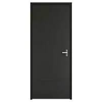 Puerta Passion Chocolate con 4 Lineas Estampadas 90 x 213 cm
