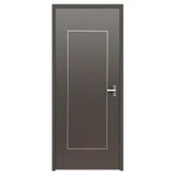 Puerta de Acero Veta Vistas de 90 x 213cm Gris