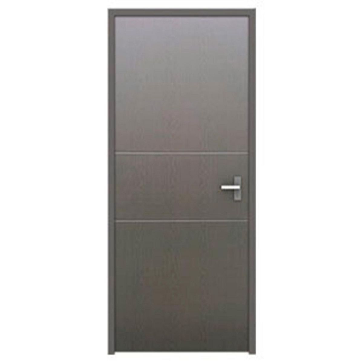 Puerta de Acero Passion 2 Lineas de 85 x 213cm Gris, marca Provepuertas - Foto Principal
