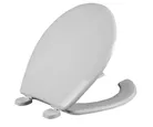 Asiento Redondo Frente Abierto Con Tapa Color Blanco.