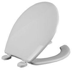 Asiento Redondo Frente Abierto Con Tapa Color Blanco.