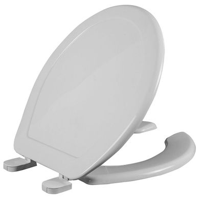 Asiento Plastico Redondo Frente Abierto Blanco