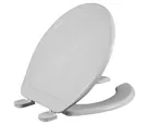 Asiento Plastico Redondo Frente Abierto Blanco