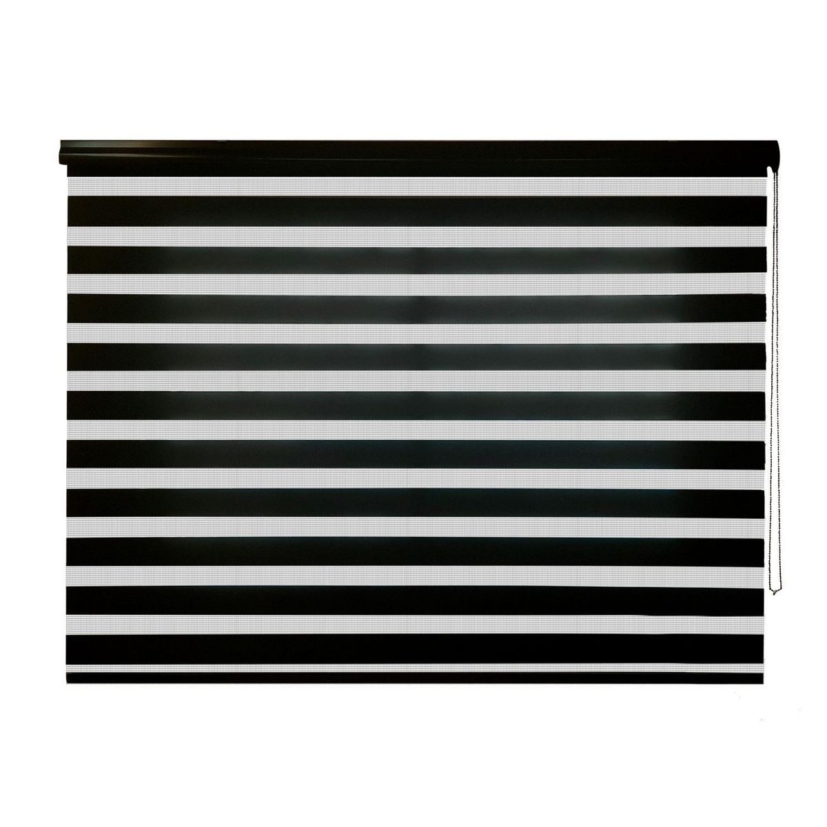 Deco Persiana - Persiana Duo Premium Enrollable Negro 150 x 250 cm