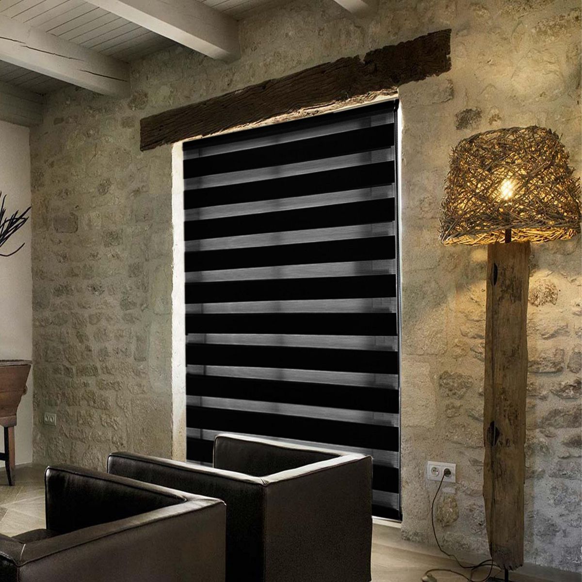 Persiana Duo Enrollable Negro 150 x 180 cm, marca Deco Persiana - Foto 2