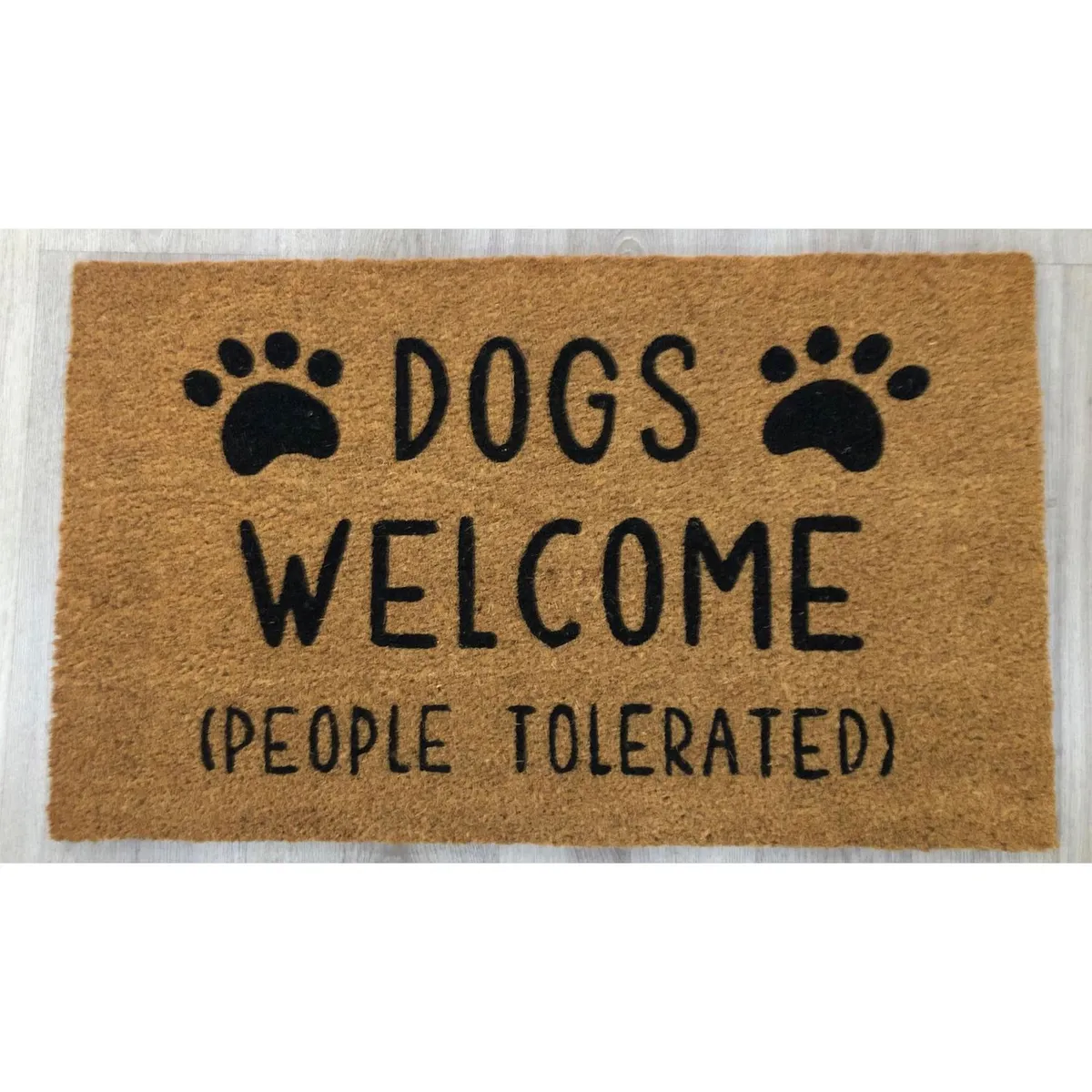 Tapete para entrada Coco Dogs Welcome de 45 x 75 cm, marca Just Home Collection - Foto 2