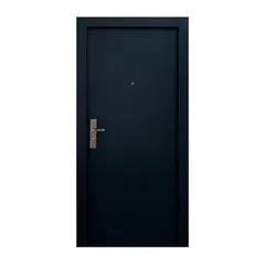 Puerta Seguridad Estocolmo Negra Derecha 95 x 215 cm