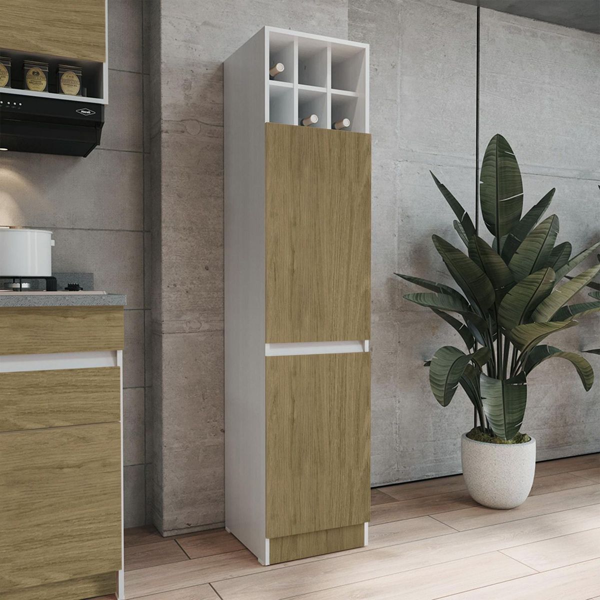 Practimac - Alacena Elena Blanca 40 cm