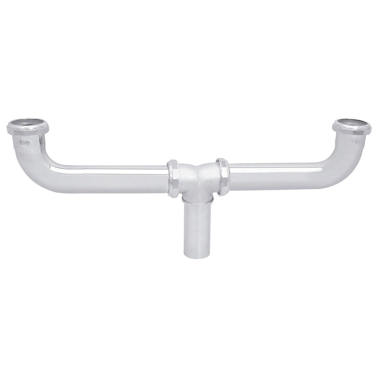 Dica - Céspol de Latón Doble para Tarja Dos Tinas sin Contra