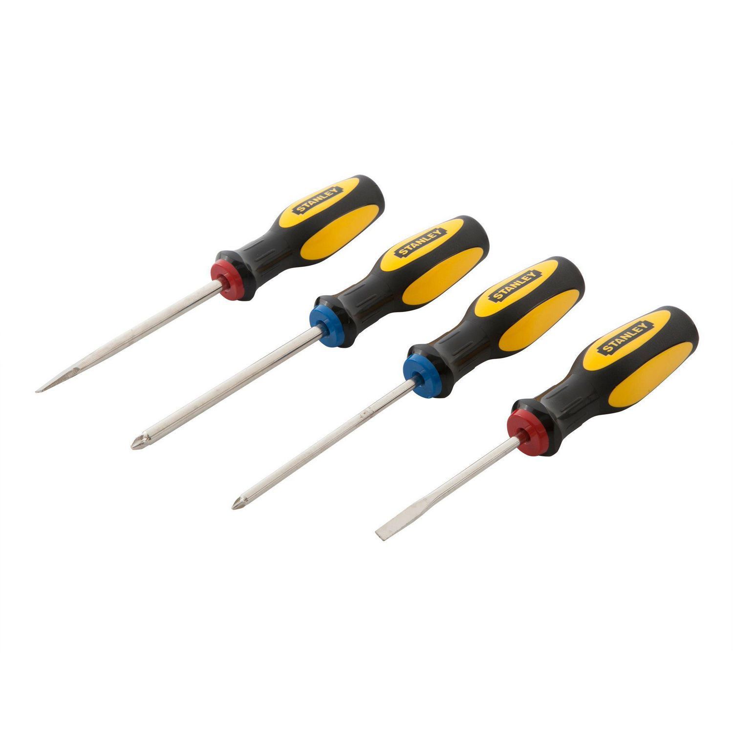 Stanley Tools - Juego de Desarmadores Cushion Grip 4 Piezas Stanley