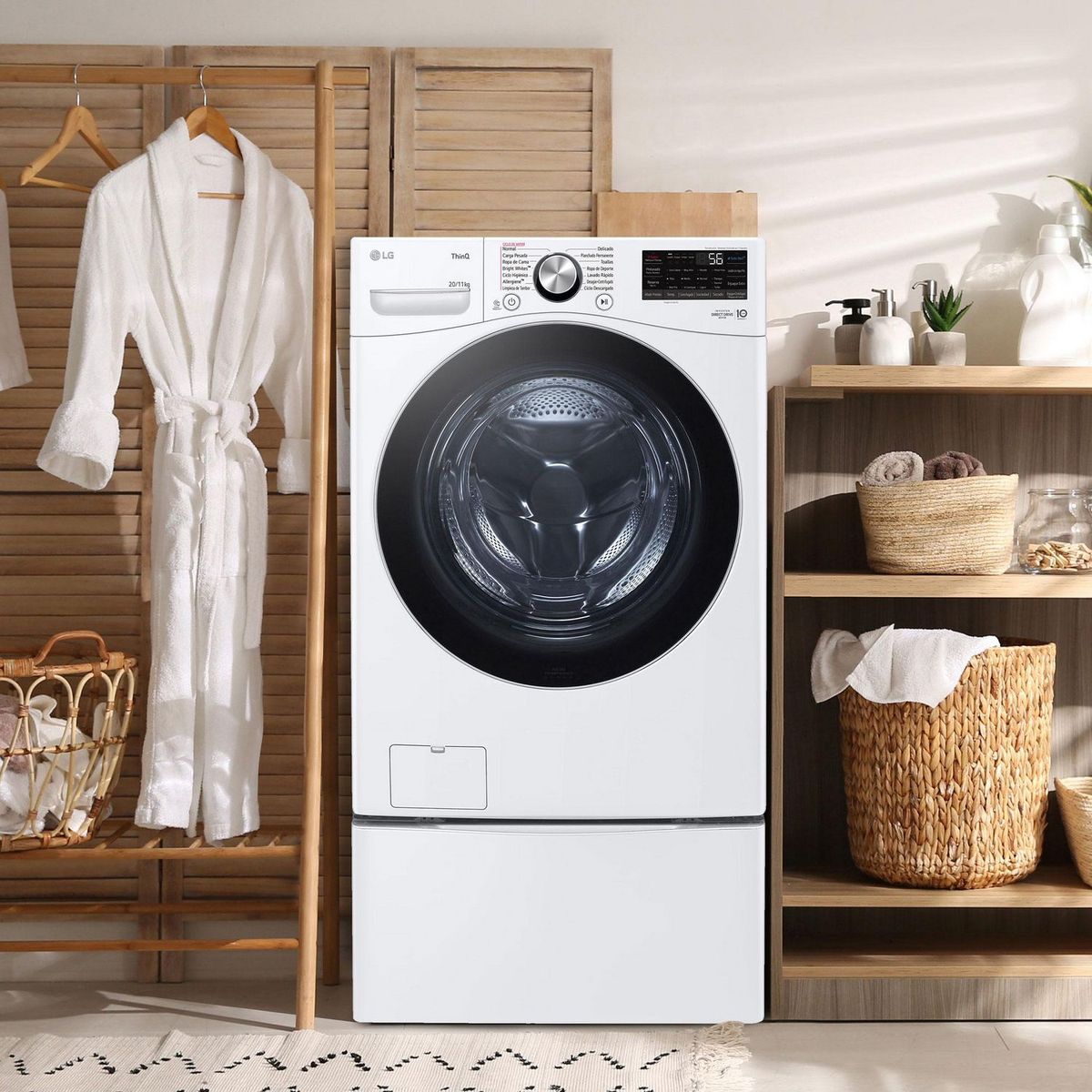 Lg - Lavasecadora Carga Frontal 20/11 KG