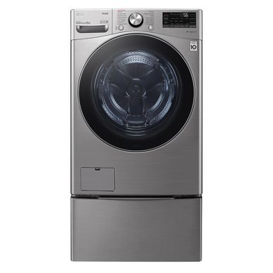 Secadora Carga Frontal Con Pedestal LG 22 KG