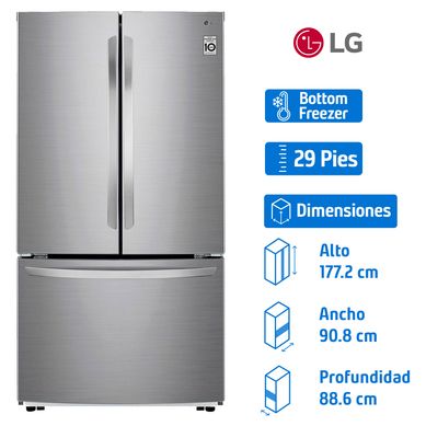 Refrigerador Lg 29 pies3 Bottom Freezer Plata 8806091859419