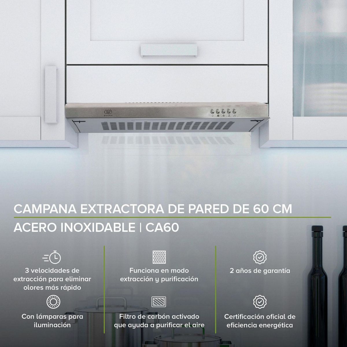 Avera - Campana Extractora de Pared