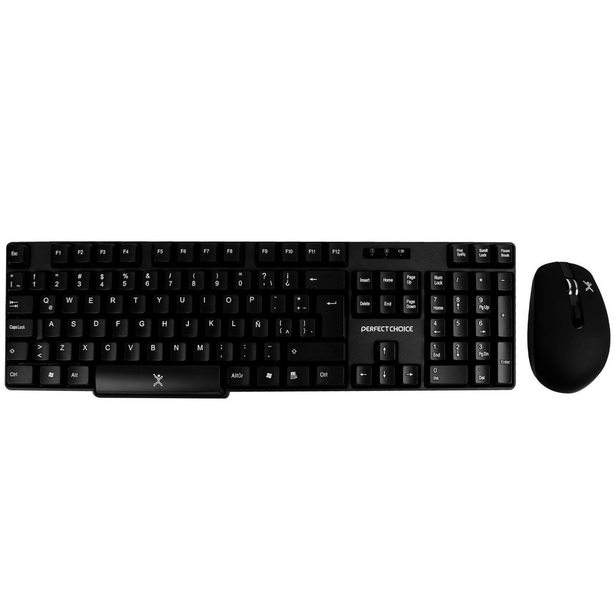 Perfect Choice - Teclado Inalámbrico Antiderrames + Mouse Inalambrico