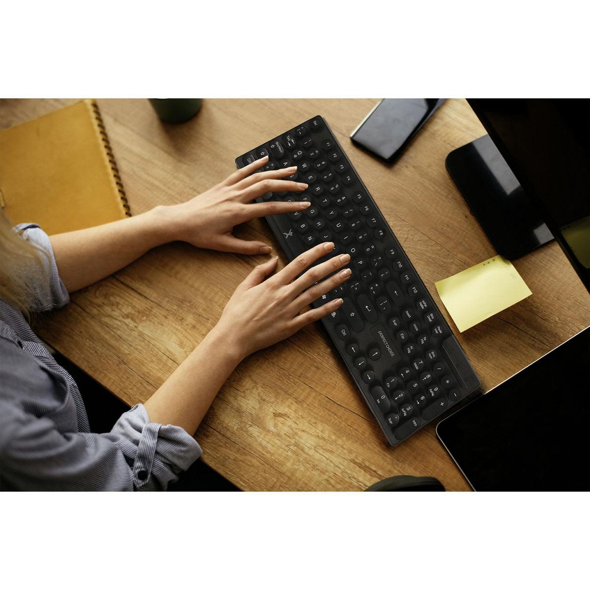 Perfect Choice - Teclado Inalámbrico con Teclas Redondas