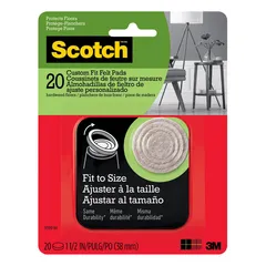 Protectores de fieltro ajustables scotch 20 piezas