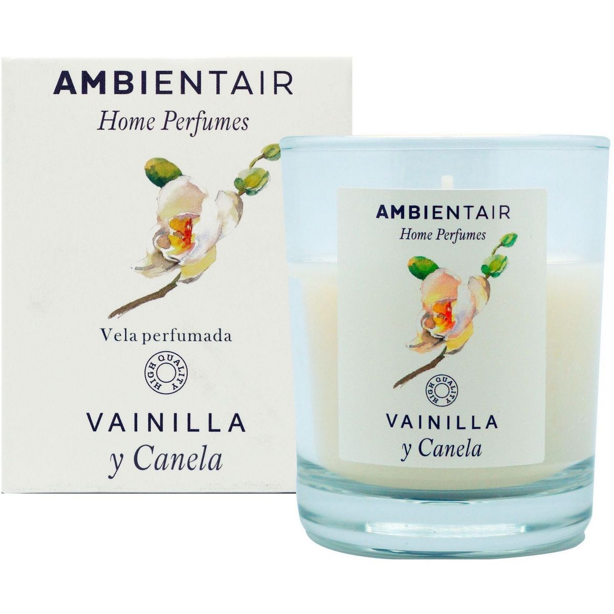 Vela Perfumada Vainilla y Canela 30h, marca Ambientair - Foto Principal