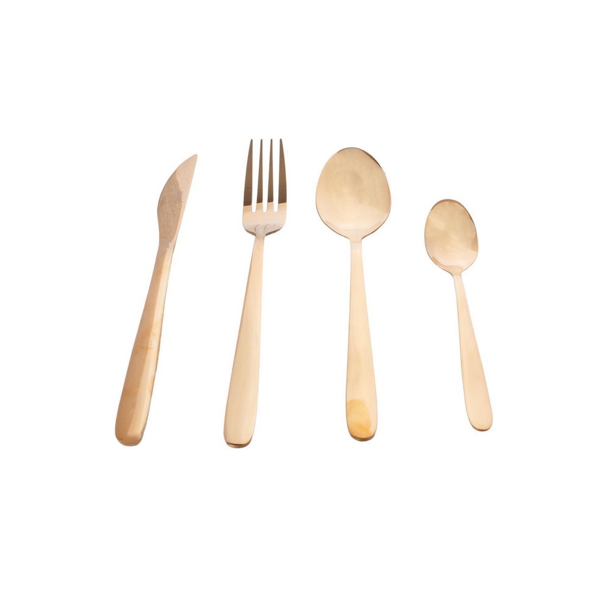 Nuvo - Juego 16 cubiertos Dubai oro