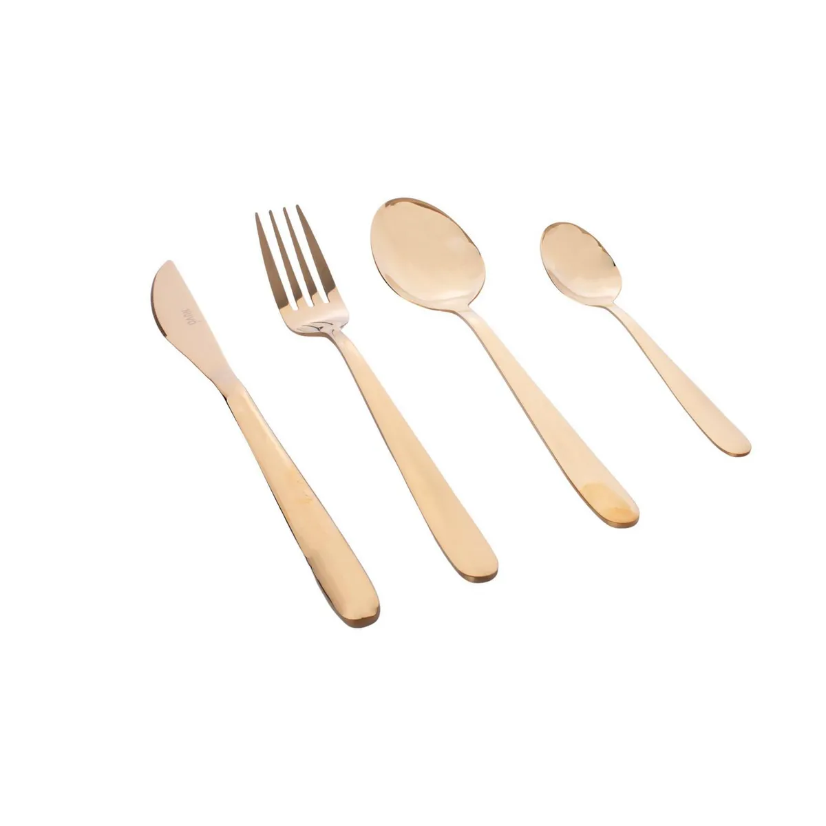 Nuvo - Juego 16 cubiertos Dubai oro