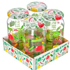 Set de 4 frascos de 1 l