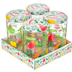 Set de 4 frascos de 660 ml