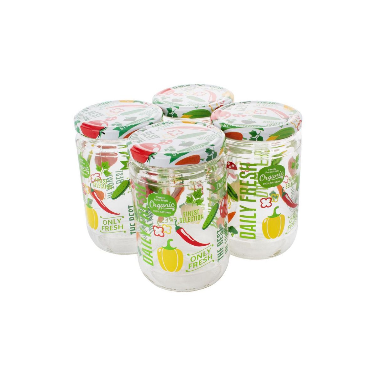 Set de 4 frascos de 660 ml, marca Top Choice - Foto 2