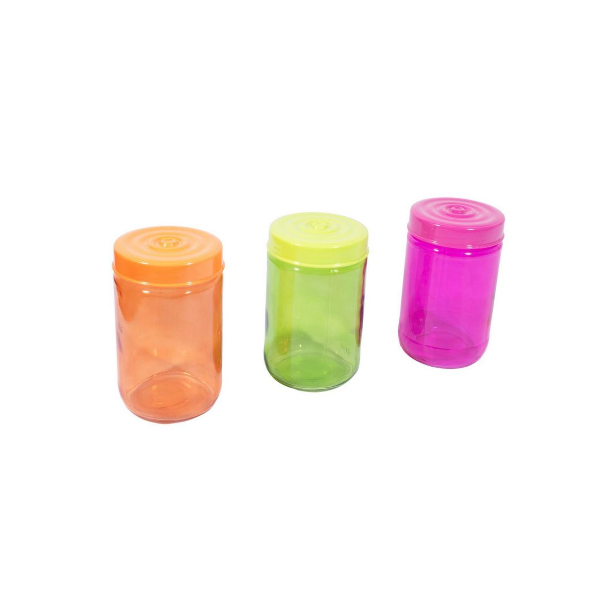 Top Choice - Set 3 frascos verde, naranja, rosa 660 mililitros