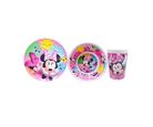 Juego 3 piezas Minnie (plato / tazón / vaso)