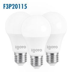 Pack de 3 Focos Led A60