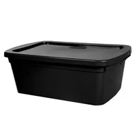 Caja plástica Eco Line  6 litros negra