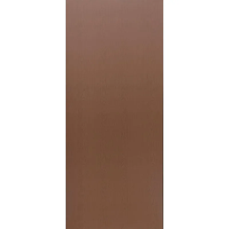 Provepuertas - Puerta de Acero Lisa de 90 x 213cm Castaño