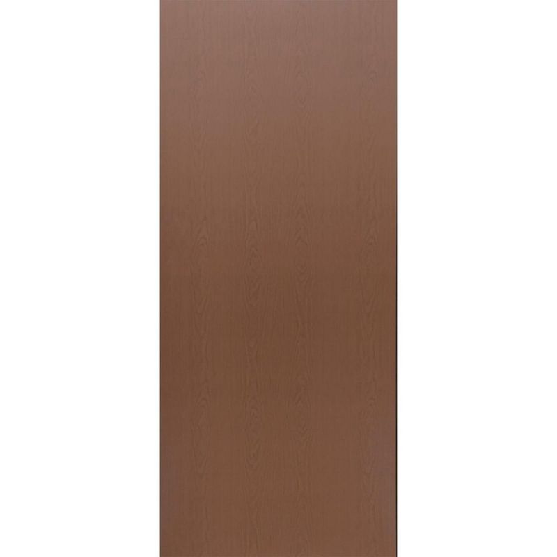 Provepuertas - Puerta de Acero Lisa de 85 x 213cm Castaño