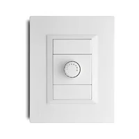 Dimmer Simple de 400W Armado con Placa Decorativa Blanco