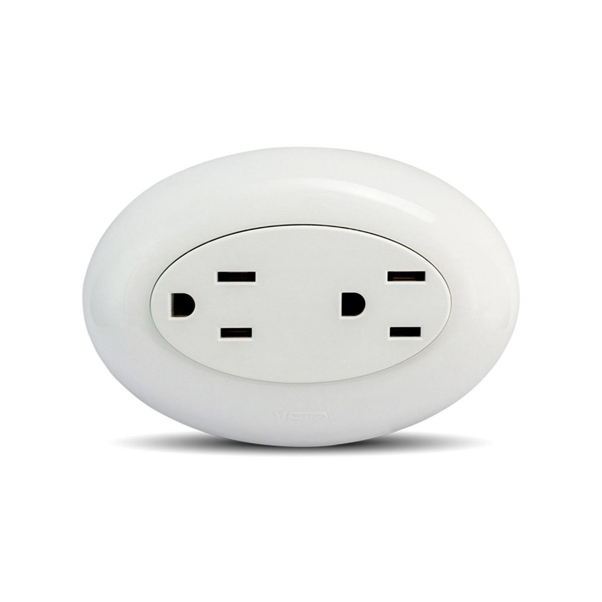 Contacto Doble Sobrepuesto de 15 Amp Blanco 125V, marca Veto - Foto Principal