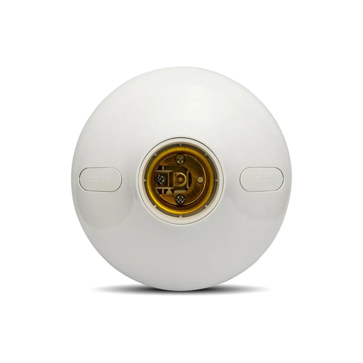 Socket Plafón para Focos con Rosquilla Tipo E27 Blanco 125 / 250V 1A, marca Veto - Foto Principal