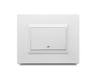 Apagador Esc. Simple 16 Amp con Luz Piloto + Placa Decorativa Blanco