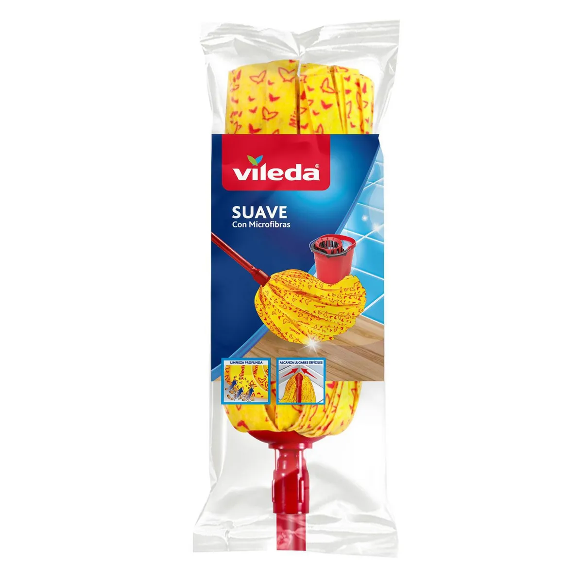 Vileda - Trapeador con Microfibra Mop Suave Vileda
