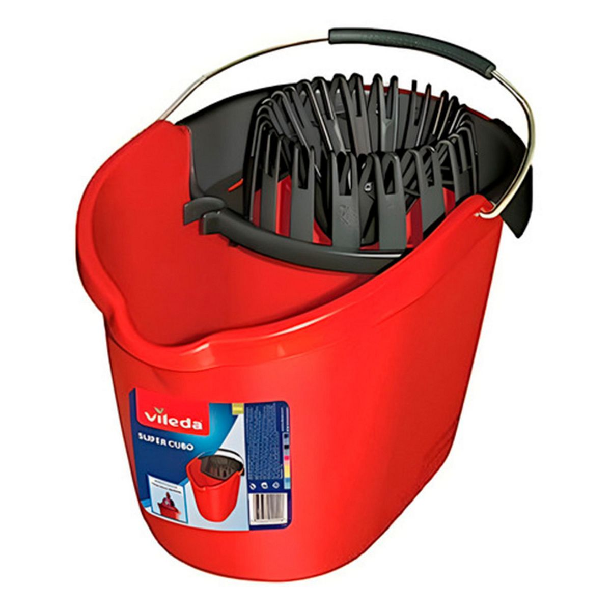 Vileda - Cubeta Exprimidor Super Cubo 10 Litros Vileda