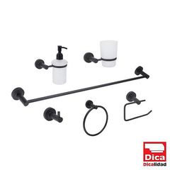 Set De Accesorios 6 Piezas Negro