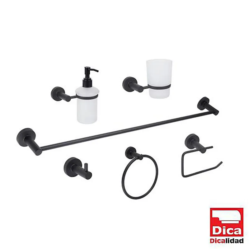 Dica - Set De Accesorios 6 Piezas Negro