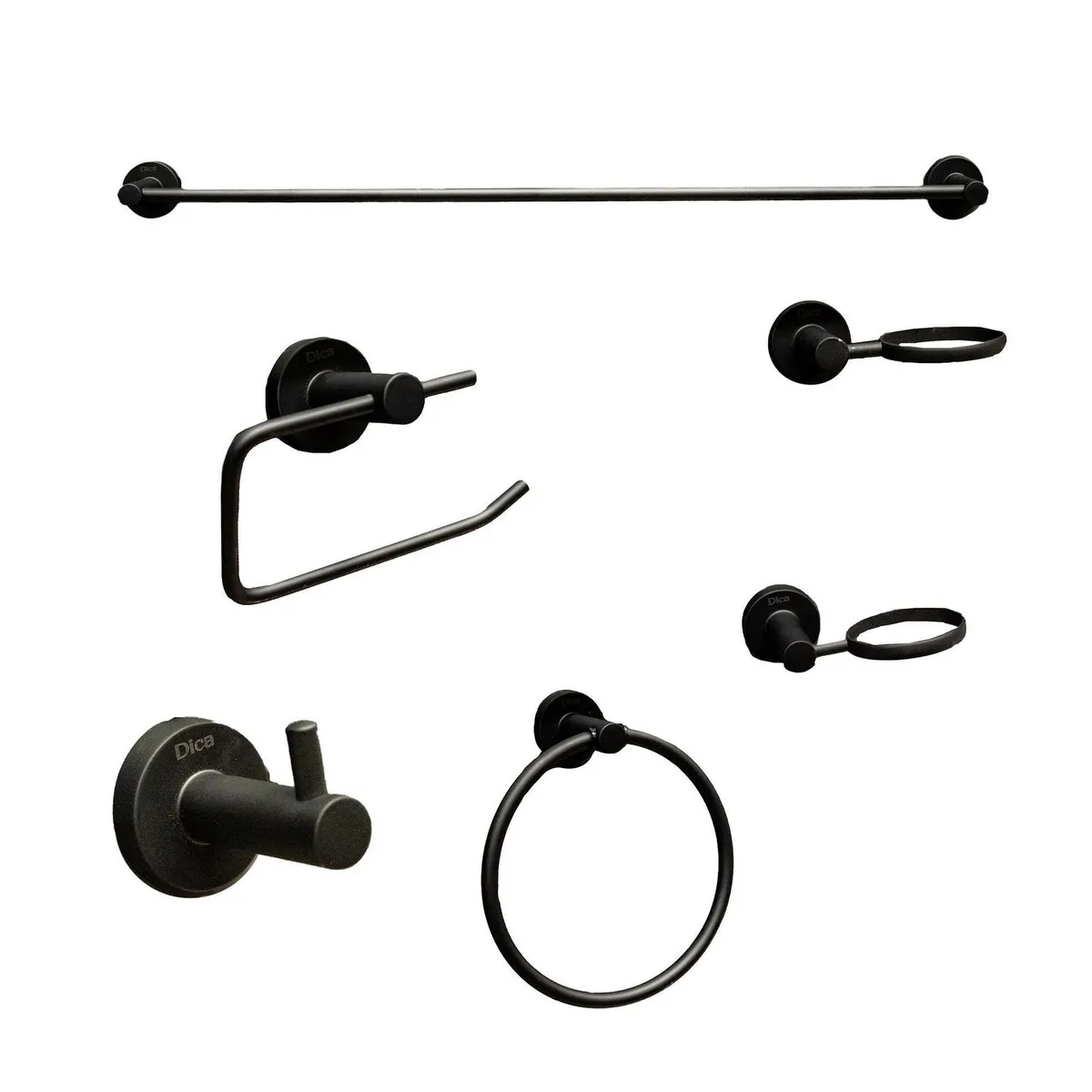 Dica - Set De Accesorios 6 Piezas Negro