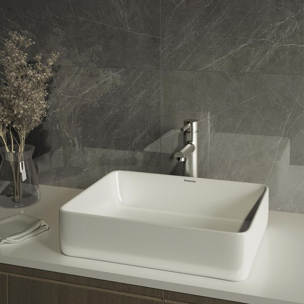 Lavabo Cerámico Bernardino Blanco, marca Tendenzza - Foto 2