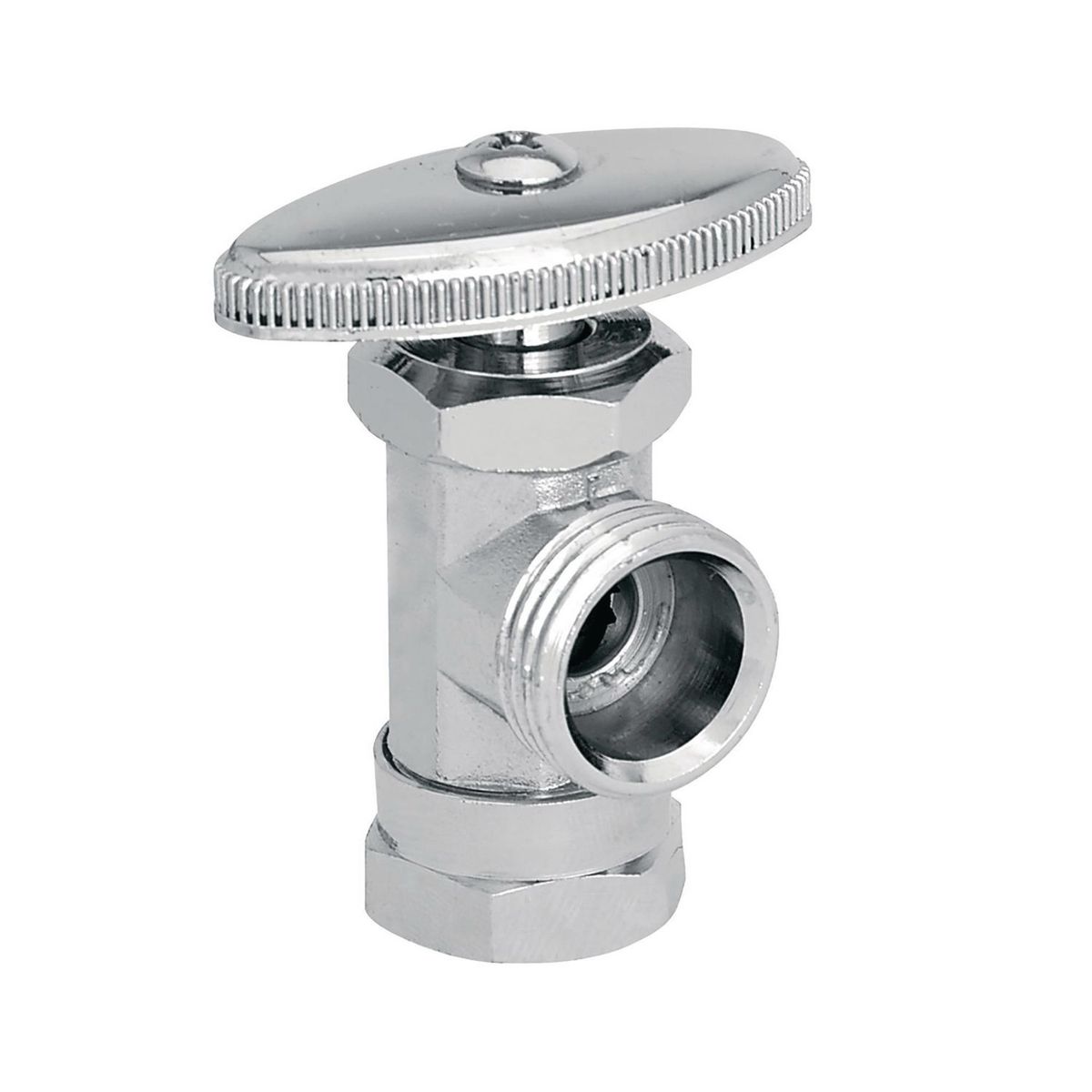 Llave de Control Angular de Latón con Barrilito sin Contratuerca, marca Dica - Foto Principal