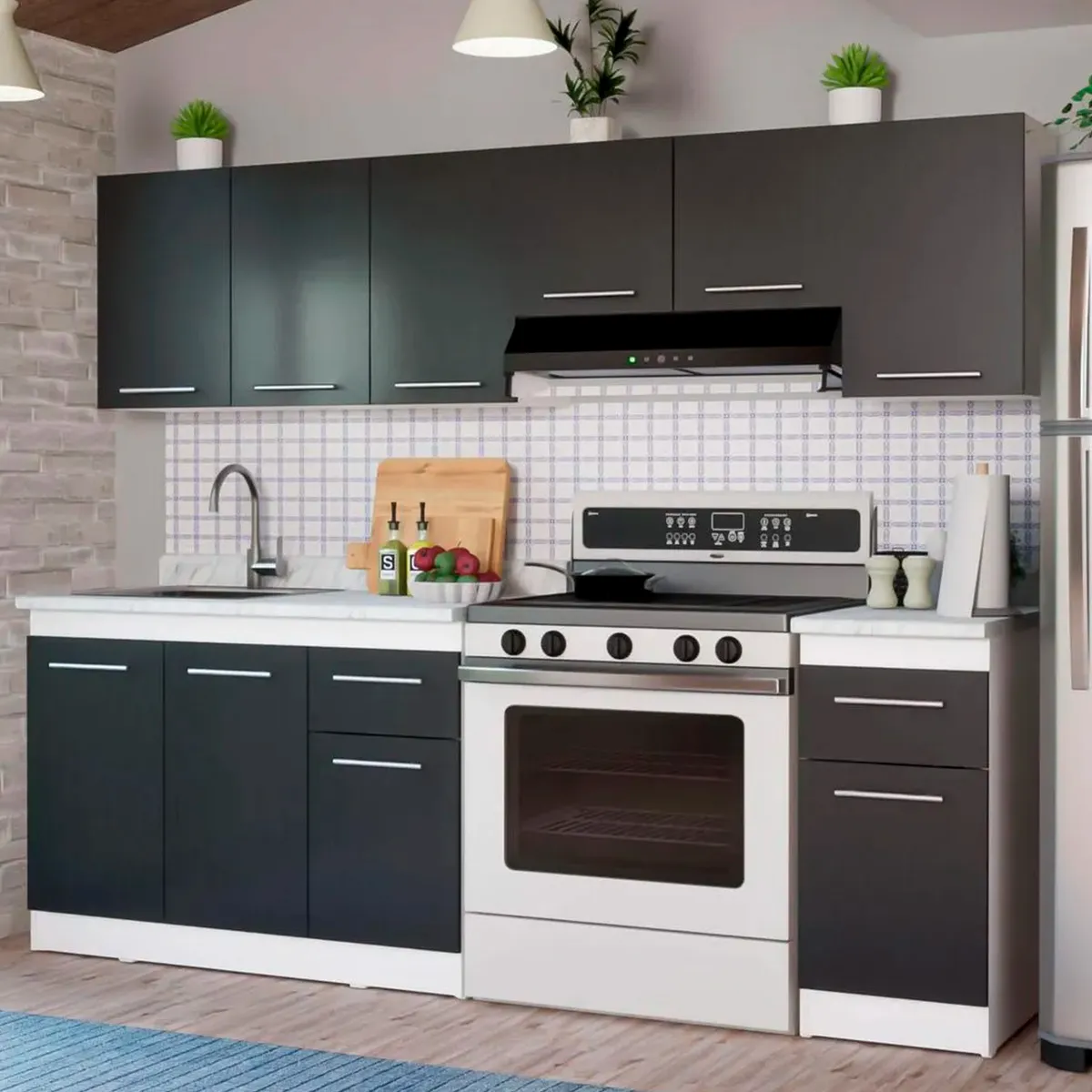 Cocina Integral Sofía 2.40m, marca Maderkit - Foto Principal