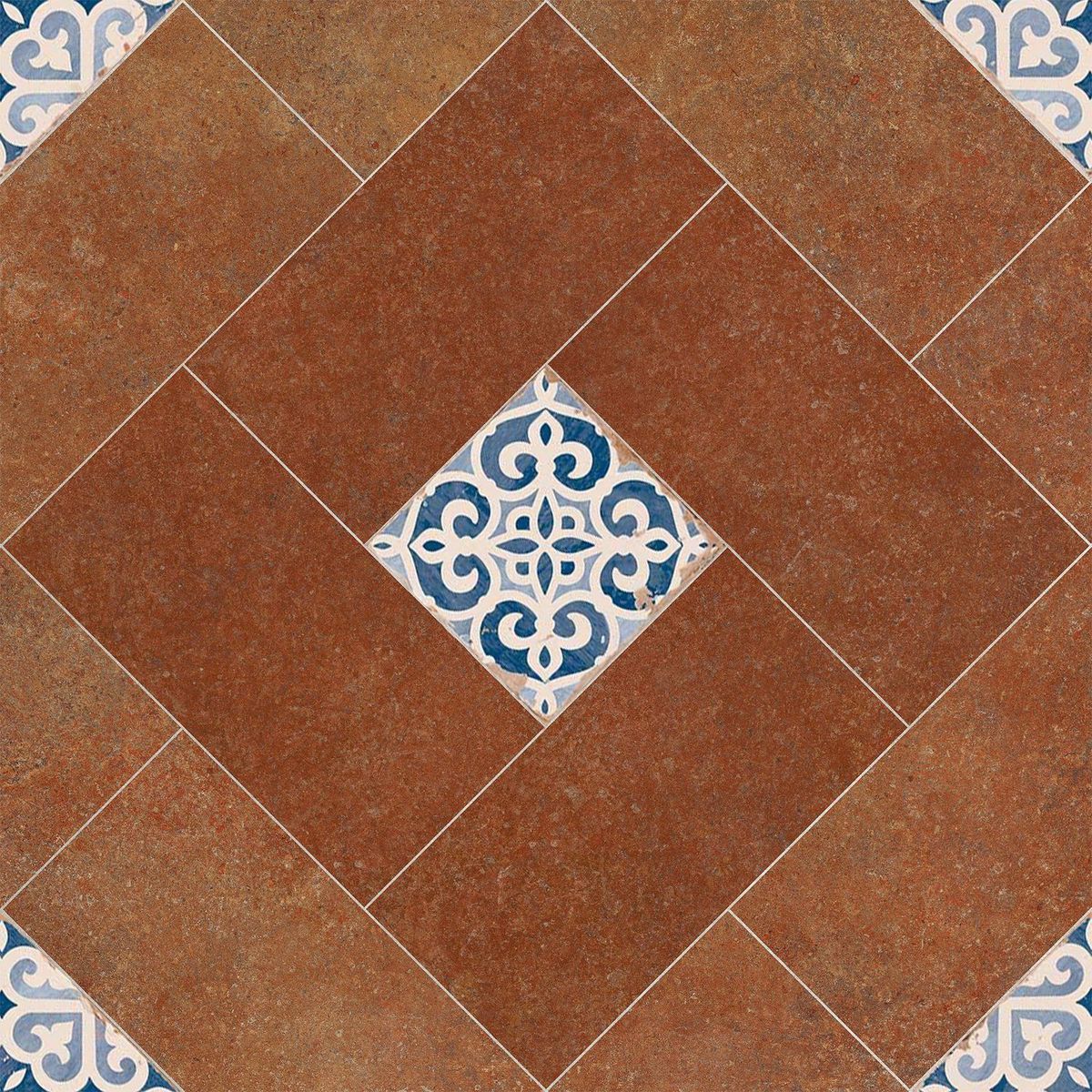 Porcelanite - Piso Cerámico 55X55 cm Palco Rojo 1.49 m2