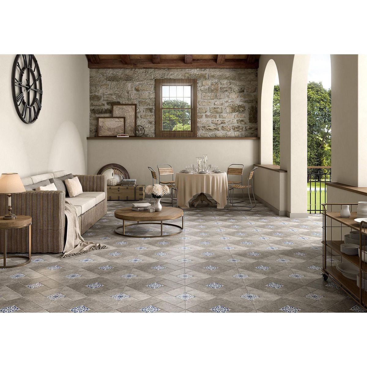 Porcelanite - Piso Cerámico 55X55 cm Palco Rojo 1.49 m2