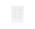 Placa Lugano 3 Módulos, 3 Apagadores 1.5, Blanco