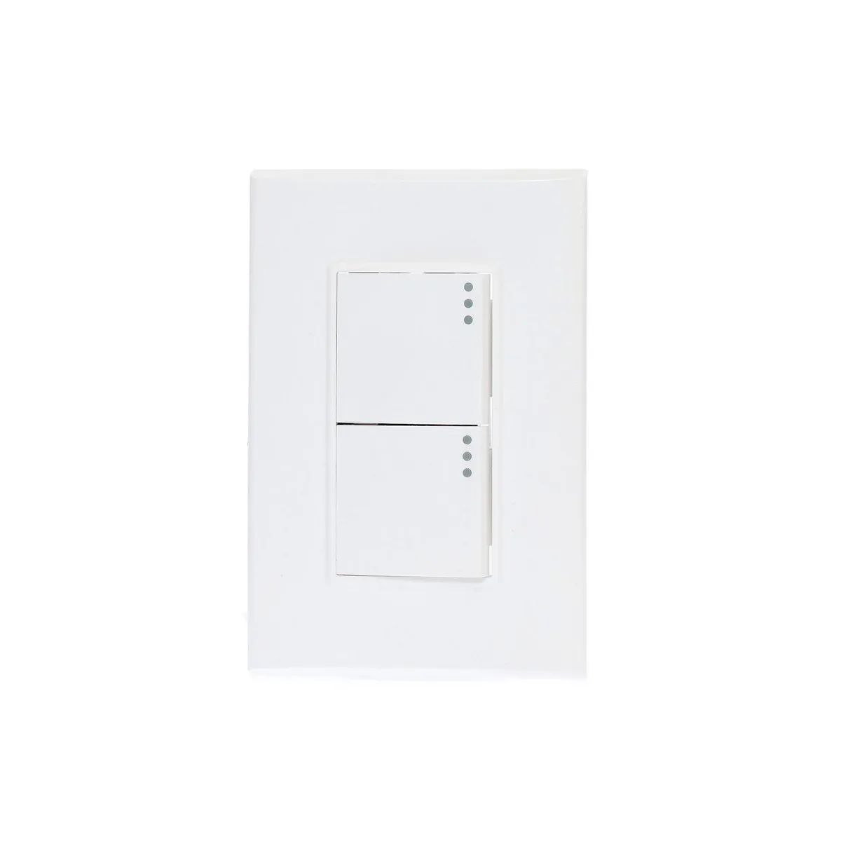 Placa Lugano de 3 Módulos, 2 Apagadores 1.5, Blanco, marca Igoto - Foto Principal