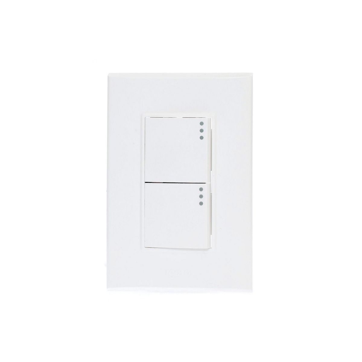 Placa Lugano de 3 Módulos, 2 Apagadores 1.5, Blanco, marca Igoto - Foto Principal